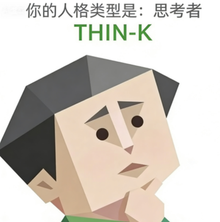 THIN-K personality illustration